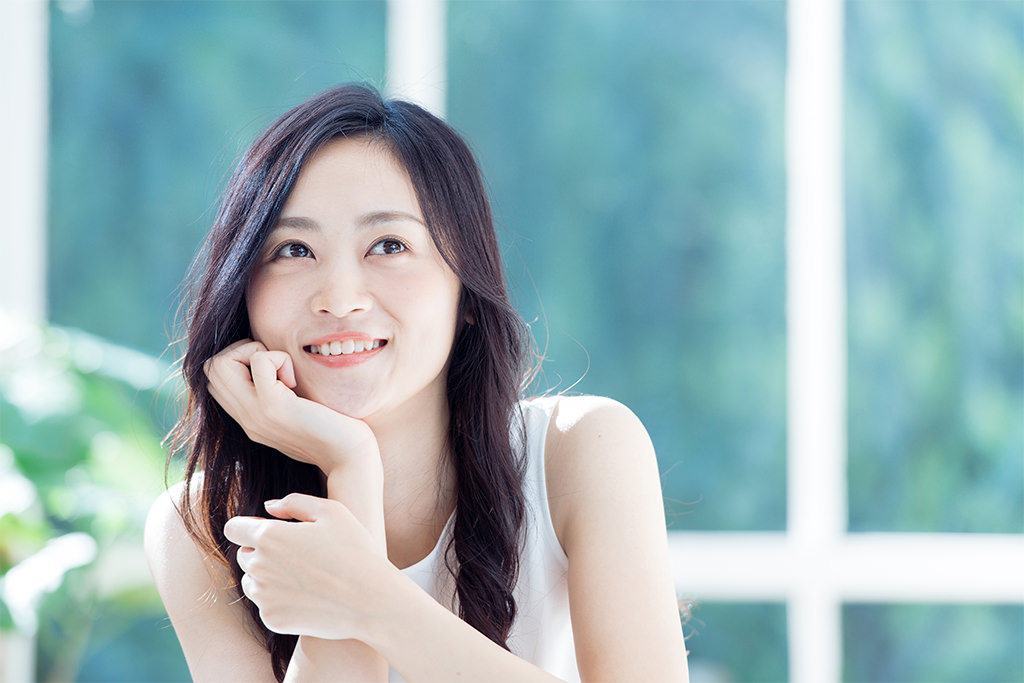 白く輝く美しい歯に
